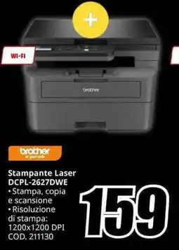 MediaWorld brother Stampante Laser DCPL-2627DWE offerta