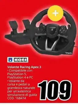 MediaWorld HORI Volante Racing Apex 3 offerta