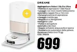 MediaWorld DREAME Aspirapolvere Robot L10s Pro Ultra offerta