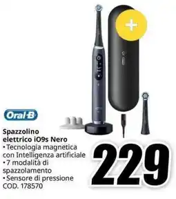 MediaWorld Oral-B Spazzolino elettrico iO9s Nero offerta