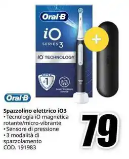 MediaWorld Oral-B Spazzolino elettrico iO3 offerta