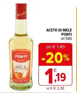 Iperal ACETO DI MELE PONTI ml 500 offerta