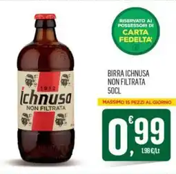 Despar BIRRA ICHNUSA NON FILTRATA 50CL offerta