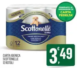 Despar CARTA IGIENICA SCOTTONELLE 12 ROTOLI offerta