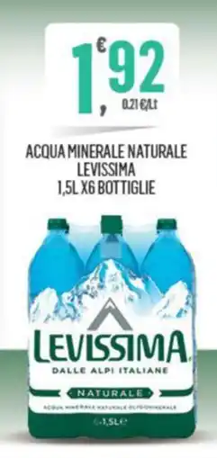 Despar ACQUA MINERALE NATURALE LEVISSIMA 1,5L X6 BOTTIGLIE offerta
