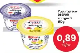 Despar Yogurt greco DESPAR vari gusti 150g offerta