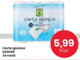 Despar Carta igienica DESPAR 24 rotoli offerta