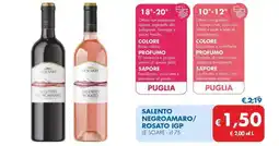 MD Discount SALENTO NEGROAMARO/ ROSATO IGP LE SCIARE - cl 75 offerta