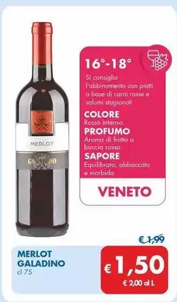 MD Discount MERLOT GALADINO cl 75 offerta