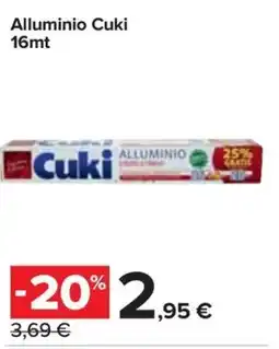Carrefour Express Alluminio Cuki 16mt offerta