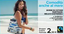 Carrefour Express Shopper Cotone Fairtrade offerta
