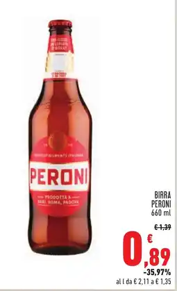 Conad BIRRA PERONI 660 ml offerta