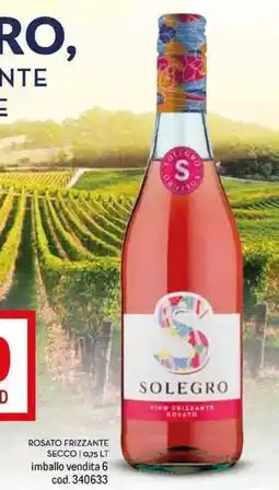 Metro ROSATO FRIZZANTE SECCO | 0,75 LT imballo vendita 6 offerta