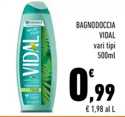 Conad BAGNODOCCIA VIDAL vari tipi 500ml offerta