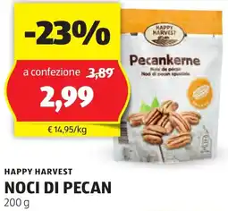 ALDI HAPPY HARVEST NOCI DI PECAN 200 g offerta