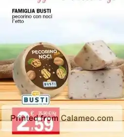 FAMIGLIA BUSTI pecorino con noci