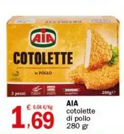 Crai AIA cotolette di pollo offerta