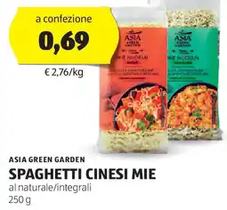 ALDI ASIA GREEN GARDEN SPAGHETTI CINESI MIE al naturale/integrali 250 g offerta