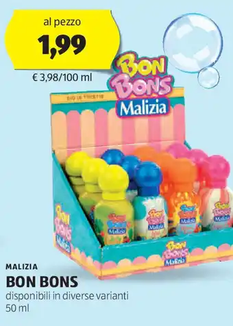 Offerta MALIZIA BON BONS disponibili in diverse varianti 50 ml di ALDI