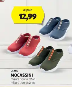 ALDI CRANE MOCASSINI misure donna: 37-41 misure uomo: 41-45 offerta