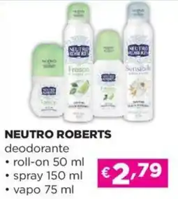 Acqua & Sapone NEUTRO ROBERTS deodorante roll-on 50 ml offerta