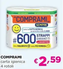 Acqua & Sapone COMPRAMI carta igienica 4 rotoli offerta