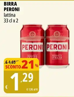 Tigros BIRRA PERONI lattina 33 cl x 2 offerta