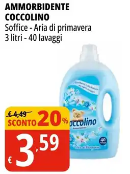 Tigros AMMORBIDENTE CONCENTRATO COCCOLINO vari tipi 42 lavaggi offerta