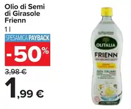 Carrefour Olio di Semi di Girasole Frienn 1 l offerta