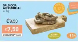 Prezzemolo e Vitale SALSICCIA AI FRIARIELLI offerta