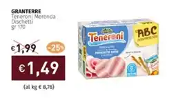 Prezzemolo e Vitale GRANTERRE Teneroni Merenda Dischetti gr 170 offerta