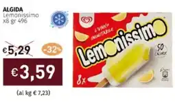 Prezzemolo e Vitale ALGIDA Lemonissimo x8 gr 496 offerta