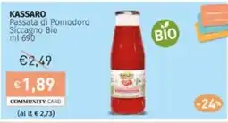 Prezzemolo e Vitale KASSARO Passata di Pomodoro. Siccagno Bio ml 690 offerta