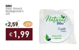 Prezzemolo e Vitale BIBO Piatti Dessert Biodegradabili x20 offerta