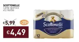 Prezzemolo e Vitale SCOTTONELLE Carta Igienica x12 Rotoli offerta