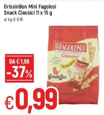 Famila GrissinBon Mini Fagolosi Snack Classici 11x15g offerta