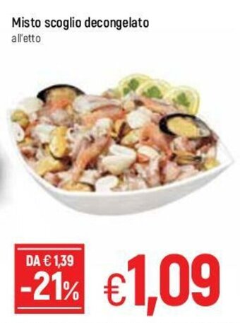 Misto scoglio decongelato