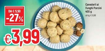 Famila Canederli ai Funghi Porcini 400g offerta