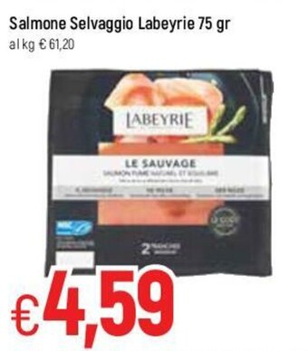 Famila Salmone Selvaggio Labeyrie 75gr offerta