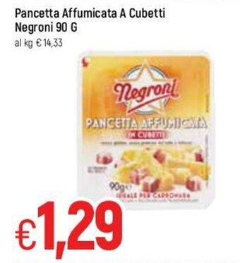 Famila Negroni Pancetta Affumicata A Cubetti 90g offerta
