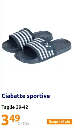 Action Ciabatte sportive offerta