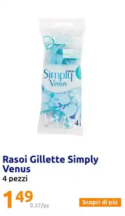 Rasoi Gillette Simply Venus 4 pezzi