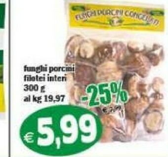 Il Castoro Supermercati Funghi porcini offerta