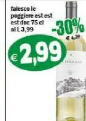 Il Castoro Supermercati Vino bianco offerta