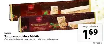 Favorina torrone morbido o friabile