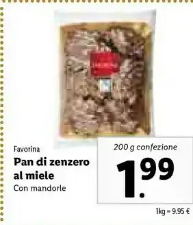 Lidl Pan di zenzero al miele offerta