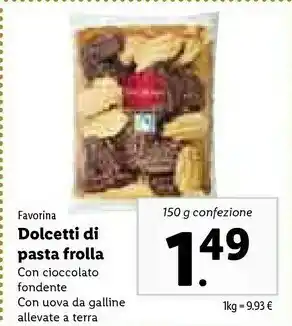 Lidl Dolcetti di pasta frolla offerta