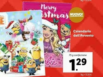 Lidl Calendario dell'avvento offerta