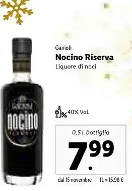 Liquore di noci gavioli nocino riseva
