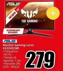 MediaWorld ASUS Monitor Gaming curvo VG32VQ1BR offerta